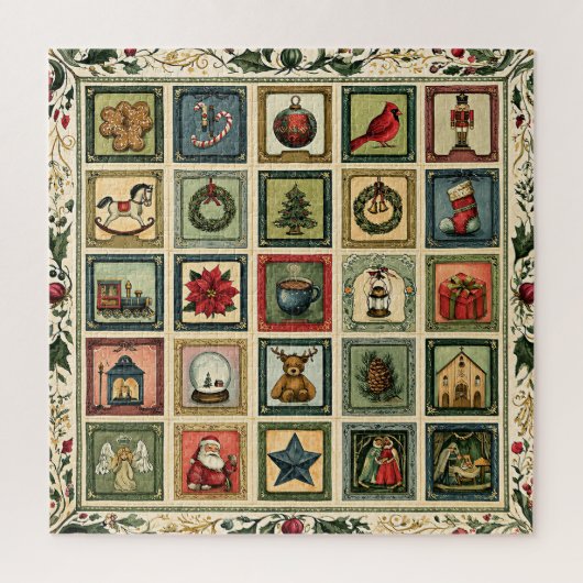 Kerstvakantie Collage Legpuzzel (Verticaal)