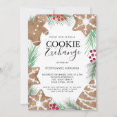 Kerstvakantie Cookie Exchange Feest Kaart (Voorkant)