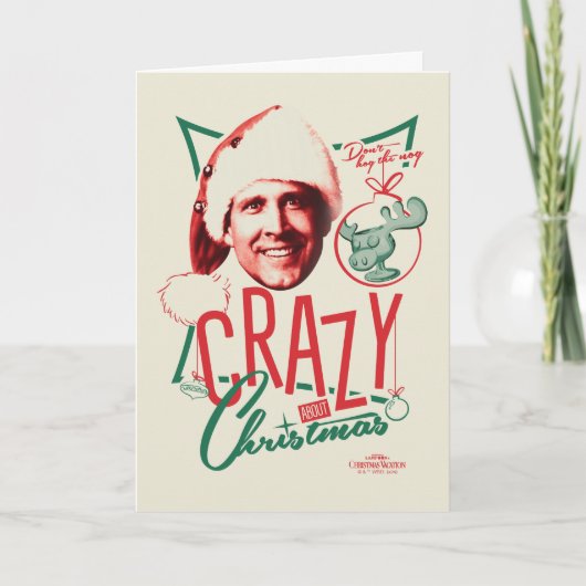 Kerstvakantie Crazy About Christmas Feestdagen Kaart (Voorkant)