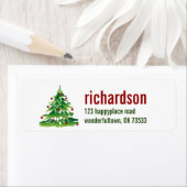 Kerstvakantie Custom Etiket (Insitu)