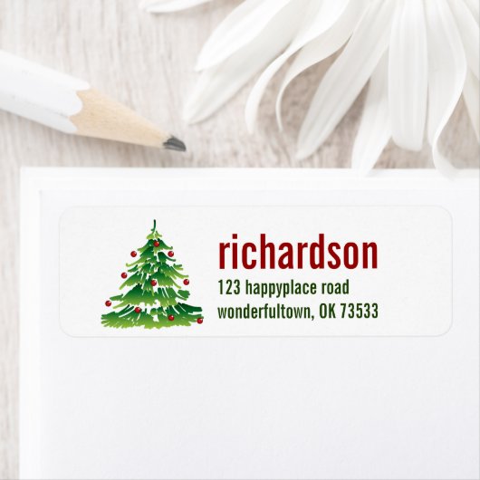 Kerstvakantie Custom Etiket (Insitu)