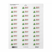 Kerstvakantie Custom Etiket (Full Sheet)