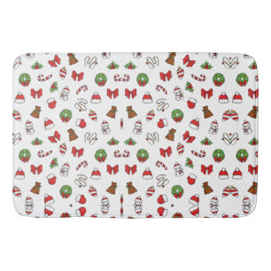 Kerstvakantie Cute Decoratie Kerstman Hoed Badmat