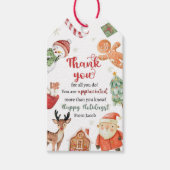 Kerstvakantie Dank Je Waardering Familie Cadeaulabel (Voorkant)