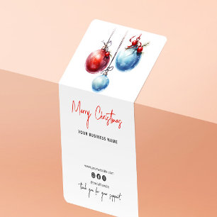 Kerstvakantie dank u doos zegel Sticker