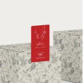 Kerstvakantie dank u doos zegel Sticker