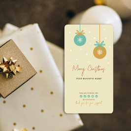 Kerstvakantie dank u doos zegel Sticker