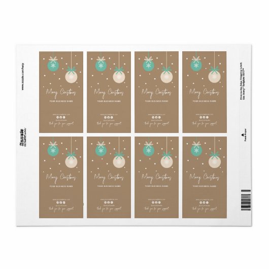 Kerstvakantie dank u doos zegel Sticker (Full Sheet)