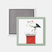 Kerstvakantie December Baby Magneet (Voorkant / Achterkant)