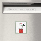 Kerstvakantie December Baby Magneet (Insitu (Vaatwasser))