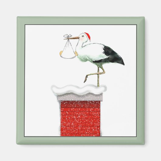 Kerstvakantie December Baby Magneet (Voorkant)
