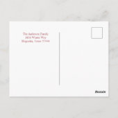 Kerstvakantie Deck The Halls   Briefkaart (Achterkant)