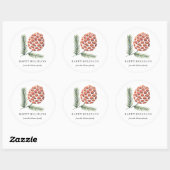 Kerstvakantie | Dennenappel Boom | Sticker (Vel)
