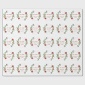 Kerstvakantie Dennenkegels Kerstballen Bruiloft  Cadeaupapier (Vlak)