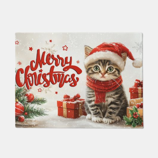 Kerstvakantie deurmat – Feestelijke Welkom (Voorkant)