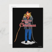 kerstvakantie | Deze kerst opnieuw aansluiten Briefkaart (Voorkant / Achterkant)