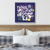 kerstvakantie | Deze vakantie zal worden uitgestel Canvas Afdruk (Insitu (Slaapkamer))