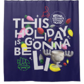 kerstvakantie | Deze vakantie zal worden uitgestel Douchegordijn (Voorkant)