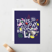 kerstvakantie | Deze vakantie zal worden uitgestel Notitiekaartje (Voorkant / Achterkant in situ)