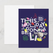 kerstvakantie | Deze vakantie zal worden uitgestel Notitiekaartje (Voorkant / Achterkant)