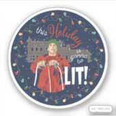 kerstvakantie | Deze vakantie zal worden uitgestel Sticker (Voorkant)