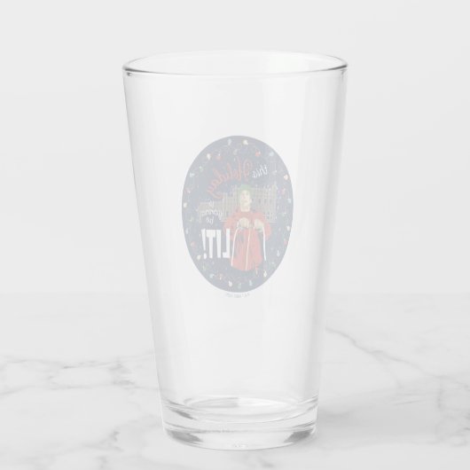 kerstvakantie | Deze vakantie zal worden verlaten Glas (Achterkant)