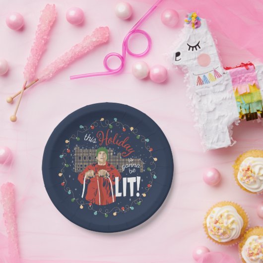 kerstvakantie | Deze vakantie zal worden verlaten Papieren Bordje (Feest)