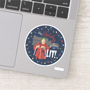 kerstvakantie   Deze vakantie zal worden verlaten Sticker