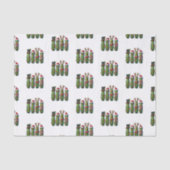 Kerstvakantie Dill Pickles Gift Tissue Paper Tissuepapier (Voorkant)