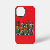 Kerstvakantie Dill Pickles Rode iPhone Case Hoesje (Achterkant)