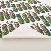 Kerstvakantie Dill Pickles Sherpa Blanket Deken (3/4)