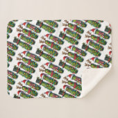 Kerstvakantie Dill Pickles Sherpa Blanket Sherpa Deken (Voorkant (horizontaal))