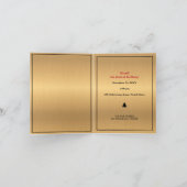 Kerstvakantie Diner Familie Foto Uitnodiging (Binnen)