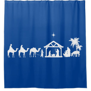 kerstvakantie douchegordijn