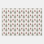Kerstvakantie Drie-pack Inpakpapier Vel (Voorkant 3)