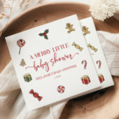 Kerstvakantie Een vrolijk klein Baby shower Servet