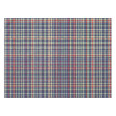 Kerstvakantie Eenvoudig Rustiek Marine Blauw Plaid Tafelkleed (Voorkant (Horizontaal))