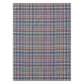 Kerstvakantie Eenvoudig Rustiek Marine Blauw Plaid Tafelkleed (Voorkant)