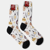 kerstvakantie eenvoudige elegante cadeaus MONOGRAM Sokken (Rechts)