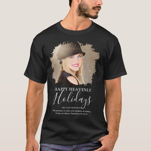 Kerstvakantie eerbetoon foto gedenkteken t-shirt (Voorkant)
