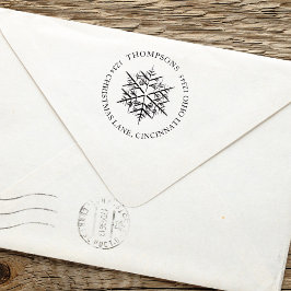 Kerstvakantie Elegant Eenvoudige Winter Sneeuwvlok Zelfinktende Stempel