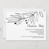 Kerstvakantie Elegant Feest Winterviering Kaart (Voorkant)