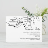 Kerstvakantie Elegant Feest Winterviering Kaart (Staand voorkant)