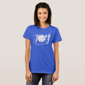 Kerstvakantie Elegant Strand Blauw Schattige Kustg T-shirt (Voorkant volledig)
