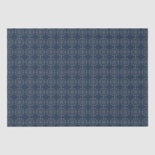 Kerstvakantie Elegante Klassieke Marineblauw Tissuepapier