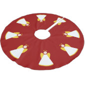 Kerstvakantie engelen rood goud wit Xmas Kerstboom Rok (Gekanteld)