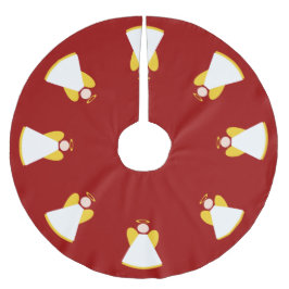 Kerstvakantie engelen rood goud wit Xmas Kerstboom Rok