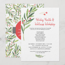 Kerstvakantie Essentiële Oliën Klas Workshop Kaart