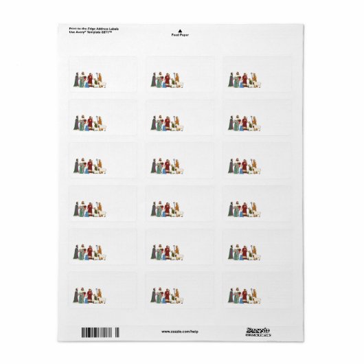 kerstvakantie etiket (Full Sheet)