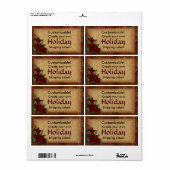  kerstvakantie-etiketten etiket (Full Sheet)